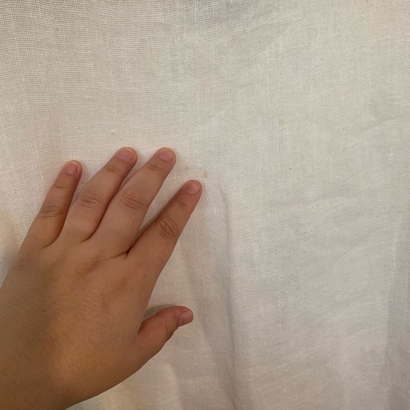 Eileen Fisher | white linen boxy cropped tank top - Picture 8 of 8